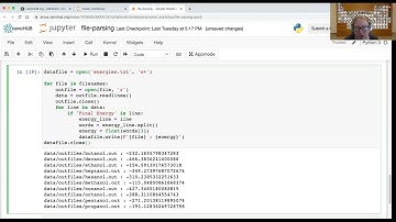 MolSSI Python 2: NumPy, Plotting