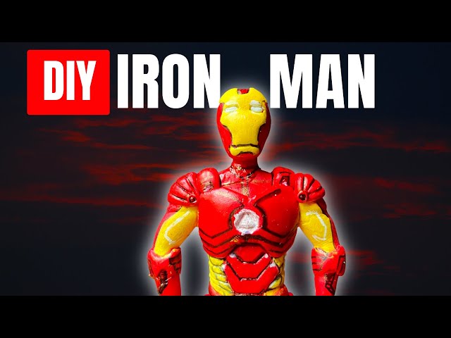 clay iron man helmet MK50 DIY Iron Man From Clay