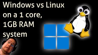 Windows vs Linux on a 1 core, 1GB RAM system