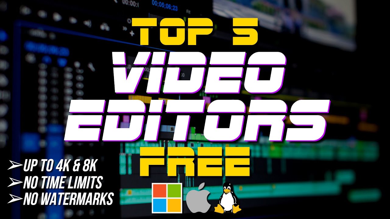 ⁣Top 5 Best FREE VIDEO EDITING Software (2022)