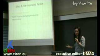 How to write a good article by Han Yu, E-Mag