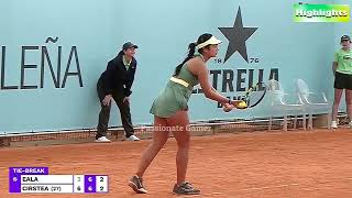 COURAGEOUS TENNIS 💪🎾 Alex Eala takes on former Top 10 player Sorana Cirstea