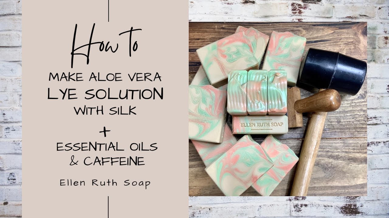 Making CITRUS & CAFFEINE CP Soap + How to Make Aloe Vera Lye Solution Ellen Ruth Soap YouTube