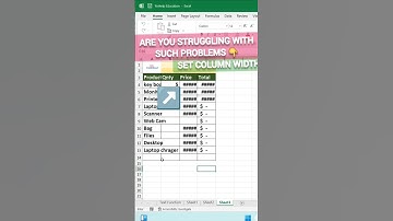 Set column width | excel tutorial in hindi | ms excel tricks #excel #shortsfeed #Spreadsheet