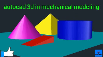 autocad 3d mechanical modeling and annotation part 1