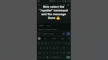 How to use Built-in slash for / spoiler Command in Discord Mobile #roduz #discord #howto #spoiler
