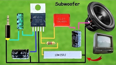 Diy amplifier from an old tv circuit | Deep bass amplifier | Subwoofer amplifier using tda 2003 ic.