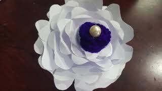 How to make lotus flower with paper/DIY/creative papercrafts/origami papercrafts/bestout of the west