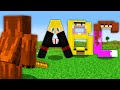 Turning ALL my Friends into Alphabet on Minecraft...