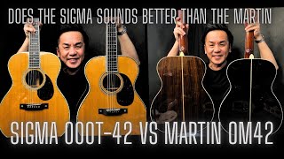 Shootout - SIGMA Vs MARTIN - 000T-42 vs OM42 @HeirloomsMusicSingapore @citymusicsg #acousticguitar 