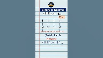 How to find Binary to Decimal -15  #numberconversion #binarynumbers #codecompiler19