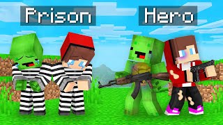 JJ and Mikey From PRISON to HERO in Minecraft - Maizen