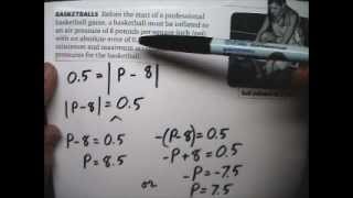 Equation Story Problem 49 Absolute Error - Tutor Algebra