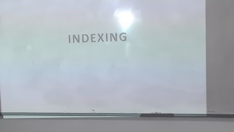 Foxpro : Indexing, BCA-PPU 1st Yr., 23/02/2021