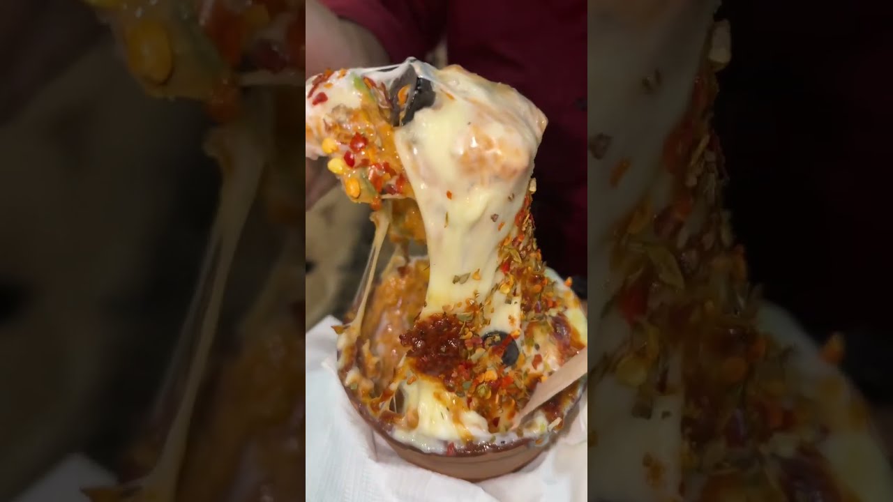 Viral COUPLE Most Cheesiest KULHAD PIZZA at just Rs.70 Only Indian Street Food #shorts #streetfood