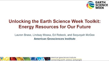 Unlocking the Earth Science Week Toolkit: Energy Resources for Our Future