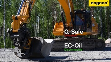 JCB Hydradig & JS210 with engcon Automatic Quick Hitch and Tiltrotator