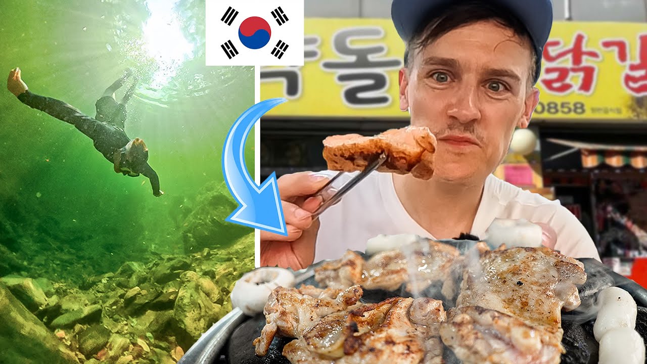 시골에서 만난 한국의 정 - 숨겨진 계곡과 숯불닭갈비 🏊‍♂️🐔🇰🇷 With 인스타360