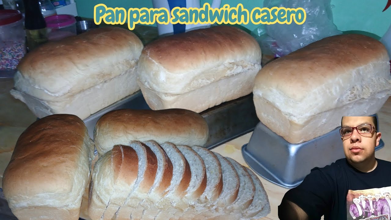 Hoy te enseño hacer pan para sandwich casero pan de caja 