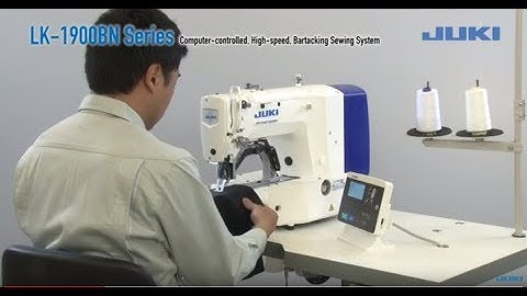 JUKI LK 1900BN Series Computer-controlled, High-speed, Bartacking Sewing System