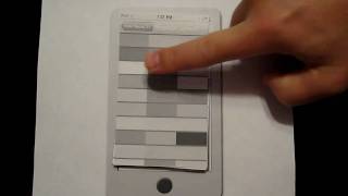 Demonstration of a paper prototype for an iPhone app ColorMoodDesigner Net Worth