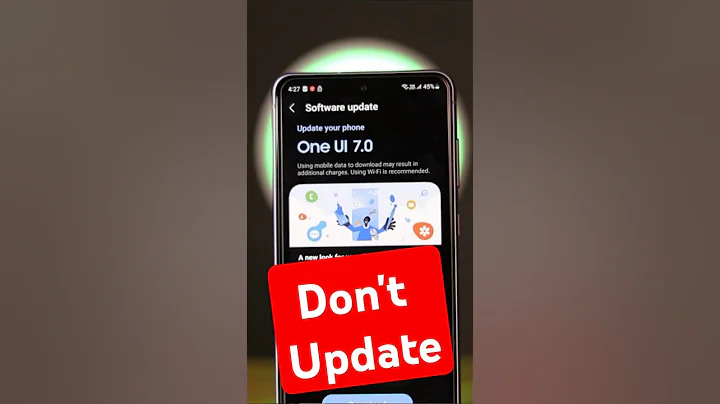 Don’t Update to One UI 7 Without Watching This! #shorts