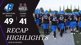 Baldwin Park High school vs Covina High School |Full Game Highlight 2025/26