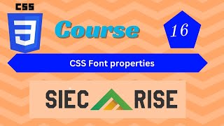 CSS Font Tutorial in Hindi / Urdu