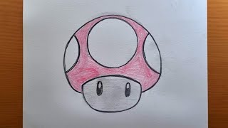 COMO DESENHAR UM COGUMELO MARIO FÁCIL 🍄| COGUMELO | SUPER MARIO BROS