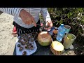 Patas de mula con coco y piña