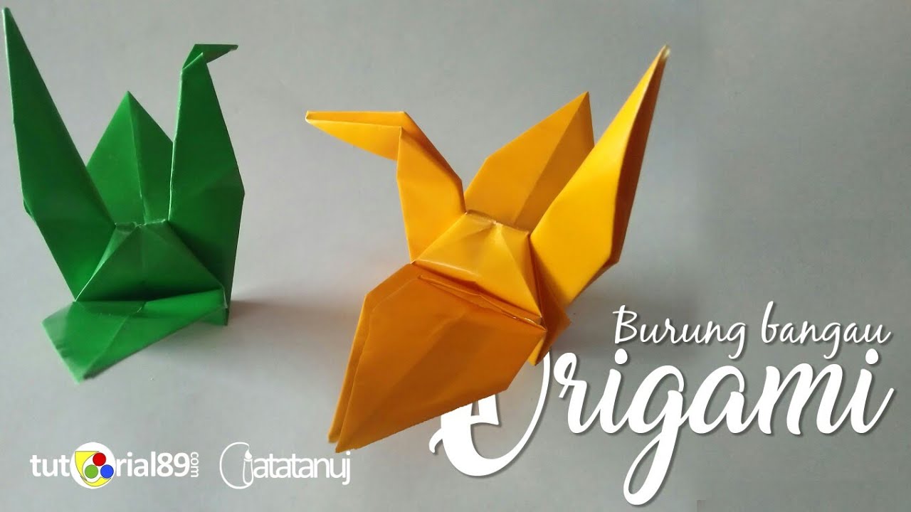 Cara  Membuat  Burung  Bangau  Dari Kertas Origami  Membuat  Itu