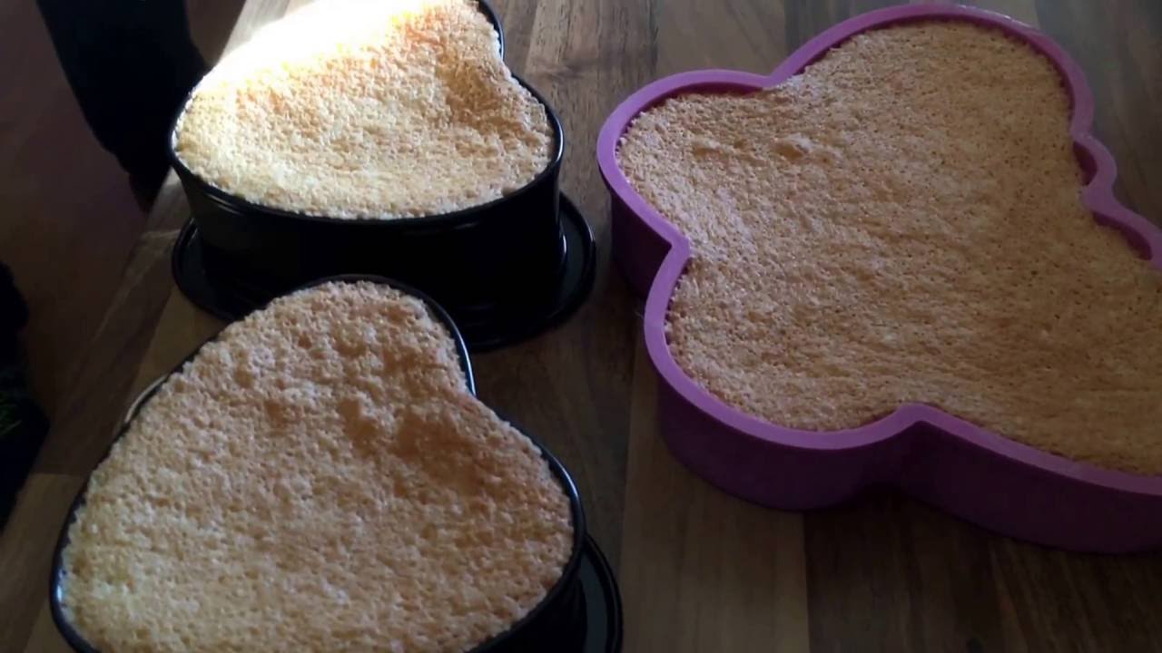 Kuchen in Backofen Zeitraffer Teig Backen Zeitraffer cake timelapse