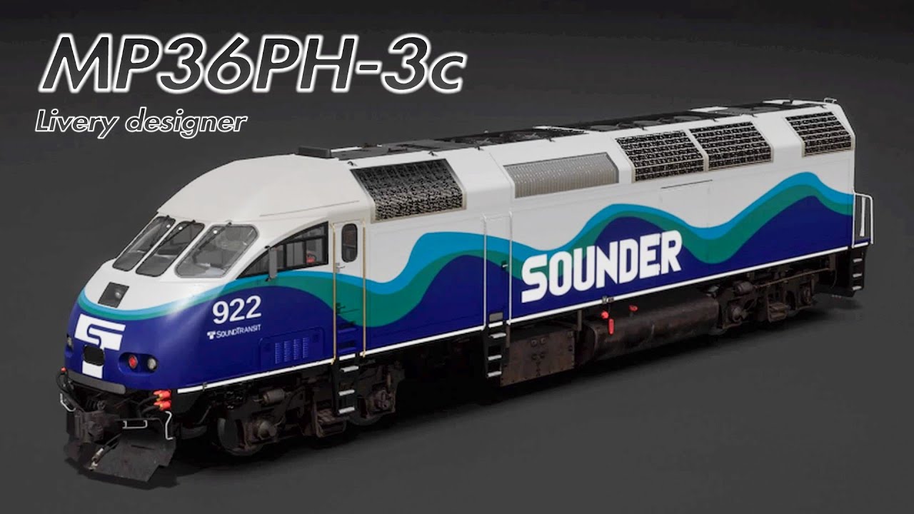 MP36PH (TSW2/ PS4) Sound Transit on livery designer - Time Elapse