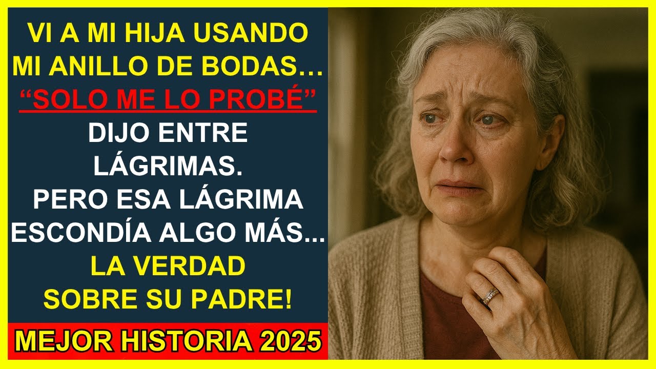 Vi a mi hija usando mi anillo de bodas… cuando le pregunté por qué, rompió a llorar…