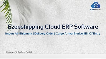 IMPORT AIR  - Ezeeshipping Cloud ERP Software 2024