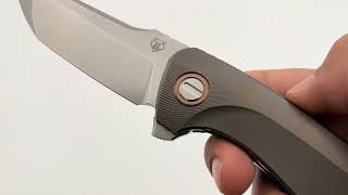Shirogorov Knives Russian Hokkaido - Bronze Titanium Handle - Vanax 37 - RBS Knife From Recon 1