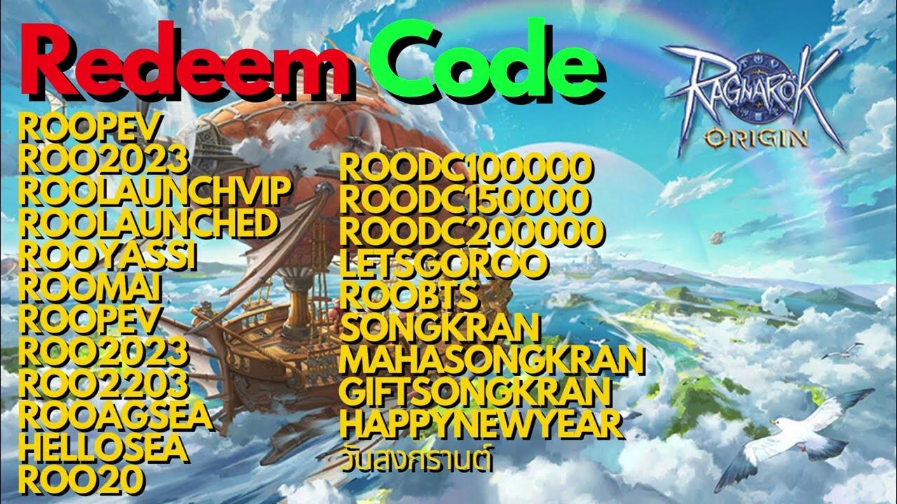 ALL Redeem Codes Ragnarok Origin Global YouTube