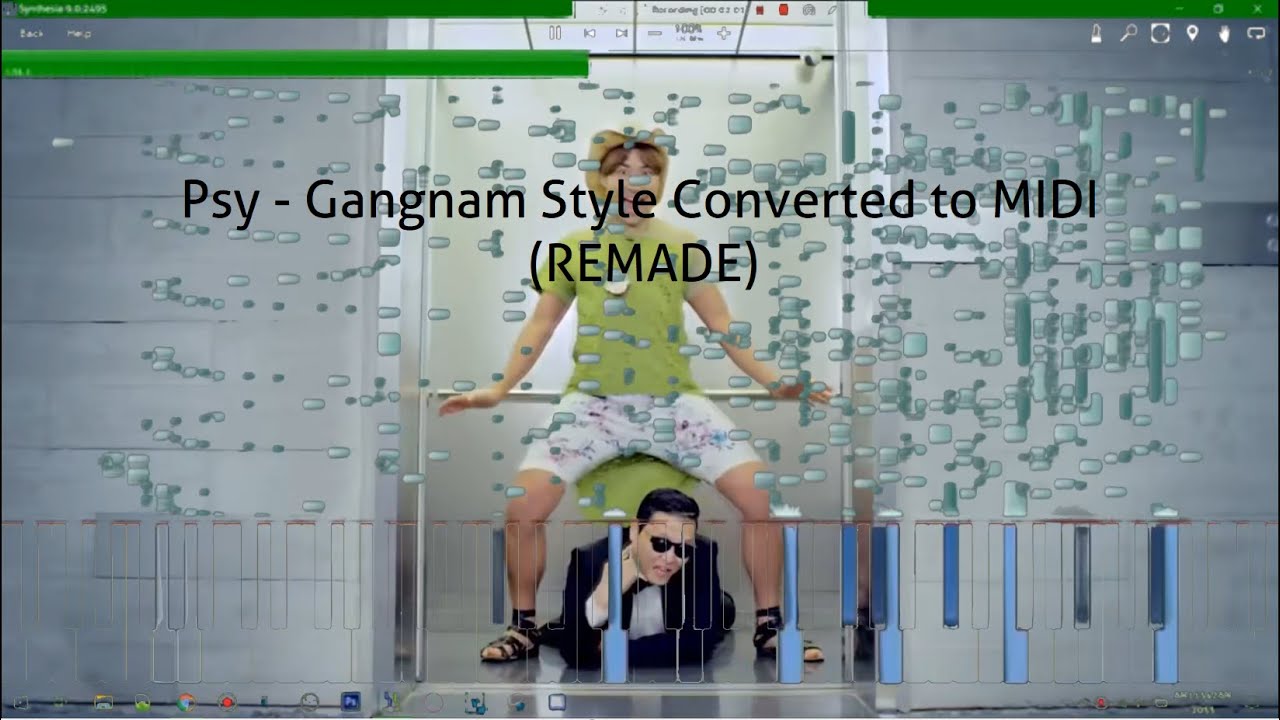 PSY - Gangnam Style Converted to MIDI (REMADE)