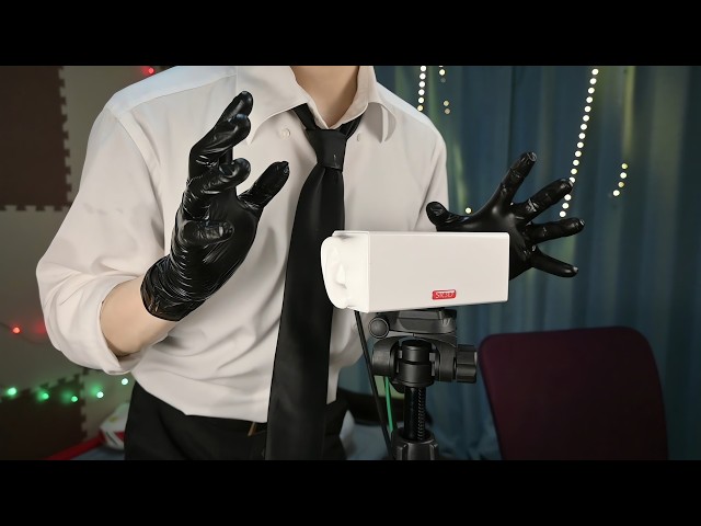 【ASMR】ゴム手袋にオイルつけてニュルニュルな耳マッサージをしようか【オイルマッサージ】