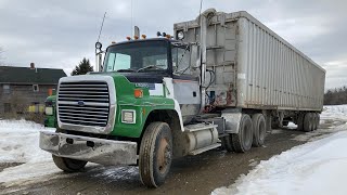 Ford L9000 3406 Cat Cold Start A Quick Run