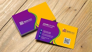 Simple and Creative Business Card (Color Card) | Photoshop Tutorials