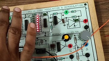 pcm, pulse code modulation lab experiment with both modulation and Demodulation on kit #electronics