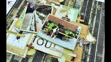 Photos Captured Mixed Media Layout With Heather Thompson