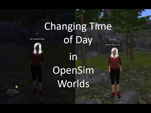Change Time of Day In OpenSim 3D World