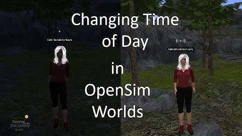 Change Time of Day In OpenSim 3D World