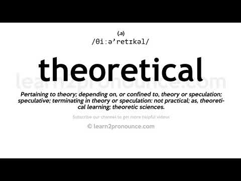 Aussprache Theoretisch | Definition von Theoretical