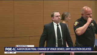 Aaron Dean's murder trial will stay in Tarrant County, delayed until June