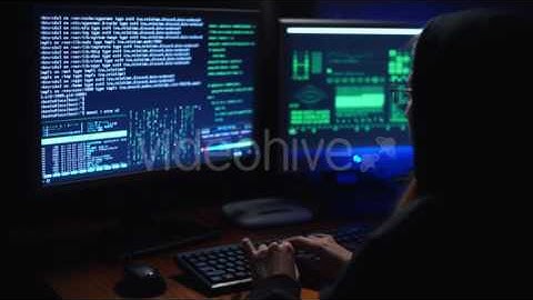 Girl Hacker Cracks a Password - Stock Footage | VideoHive 15147813