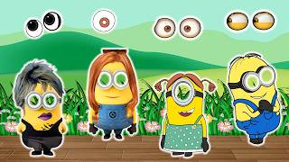 Whose Eyes Are These?! 👀😱 Minions Character Mystery Matching Challenge | Funny Minions Animation