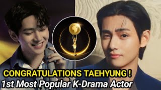 BTS V Ranked 1 on the Most Popular K-Drama Actor & Most Handsome Kpop Idol Taehyung